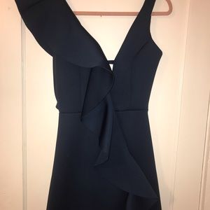 Navy ASOS cocktail dress